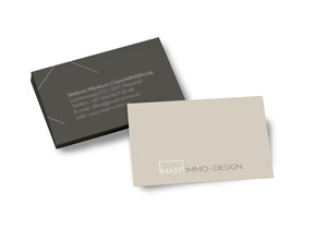 Design Visitenkarte und Logo Immobilien Visitenkarte