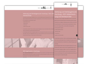 Webdesign responsive inkl Texte, html/css Webdesign